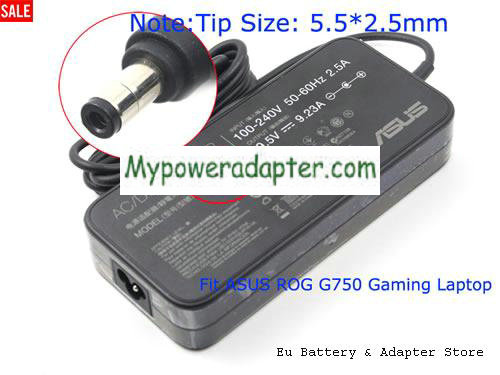 MSI GS65 Power AC Adapter 19.5V 9.23A 180W ASUS19.5V9.23A180W-5.5x2.5mm
