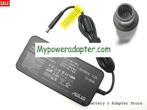 MSI GE75-9SF Power AC Adapter 20V 14A 280W ASUS20V14A280W-7.4x5.0mm-SPA