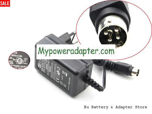 HIKVISION DS-7204HWI-SH Power AC Adapter 12V 2A 24W CWT12V2A24W-4pin-EU