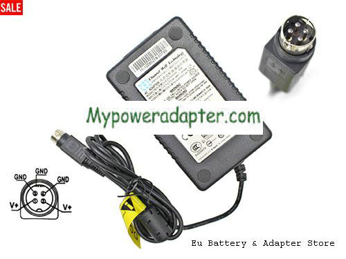 CWT Channel Well Technology AC ADAPTER PAA060F 60W 12.0V 5.0A D0407057961 DATE 0431