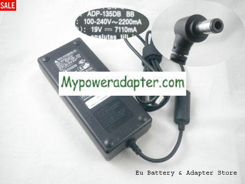 DELTA XFW0426000007 Power AC Adapter 19V 7.11A 135W DELTA.19V7.11A135W-5.5x2.5mm
