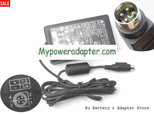 4-PIN DELTA ADP-50XB REV.B 12V 4.16A 50W LCD TFT 4 PIN AC Adapter