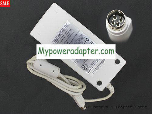 Genuine white Edac EA11001A-120 AC Adapter 12v 7.5A 90W Round with 4 Pins Power Supply