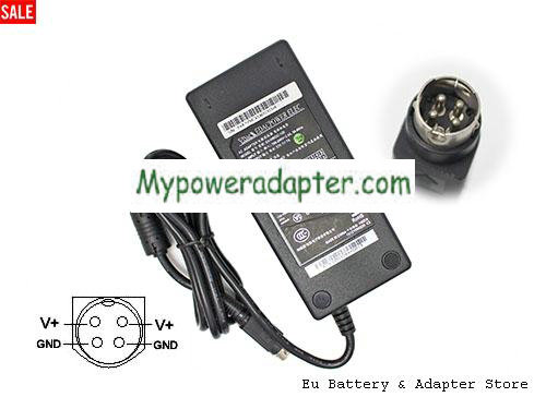 Genuine EDAC 12V 7A AC Adapter EA10953C-120 84W 4 Pins Power Supply SPAG98334