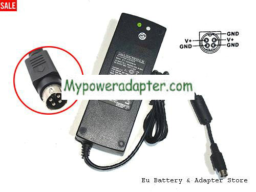 Genuine EDAC EA11353D-190 Ac Adapter 19v 7.89a 150w Power Supply Round with 4 Pins