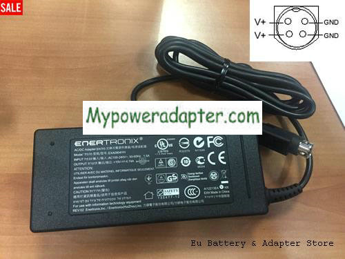 Genuine Enertronix EXA0904YH Ac Adapter 19V 4.74A 90W Power Supply 4 Pin For Pos System