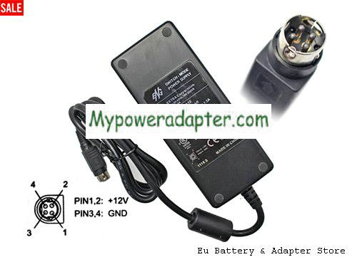 ENG 3A-902DA12 Power AC Adapter 12V 7.5A 90W ENG12V7.5A90W-4PIN-SZXF