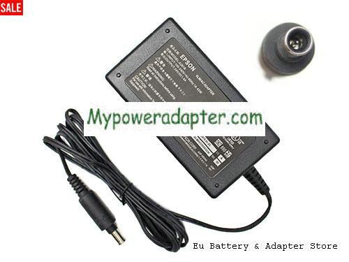 EPSON A291B Power AC Adapter 24V 1.4A 33.6W EPSON24V1.4A33.6W-6.5x4.0mm