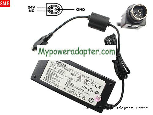 Genuine FDL PRL0602U-24 AC Adapter 24v 2.5A Round With 3 Pin For Label Printer