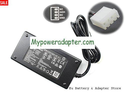 FDL HU10874-ZYF-PRL0602U-24 Power AC Adapter 24V 2.5A 60W FDL24V2.5A60W-M1H4K4P