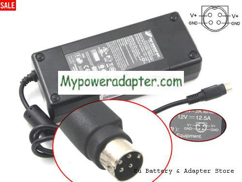 BOSCH VJD-7000 Power AC Adapter 12V 12.5A 150W FSP12V12.5A150W-4PIN
