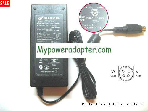 ABUS DIGITALREKORDER TVVR30003 Power AC Adapter 12V 2.5A 30W FSP12V2.5A30W-4PIN