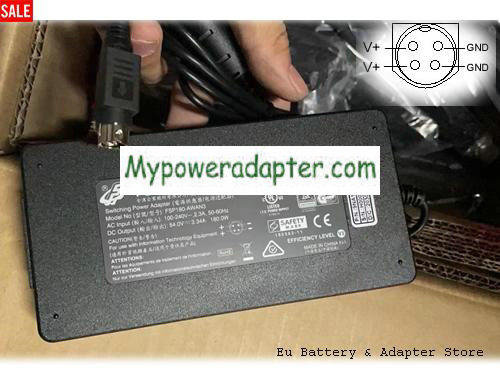 FSP 9NA1804506 Power AC Adapter 54V 3.34A 180W FSP54V3.34A180W-4Pin-ZZYF