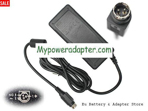 Genuine GVE GM60-240275-F AC Adapter 24v 2.75A Round with 3 Pin 66W