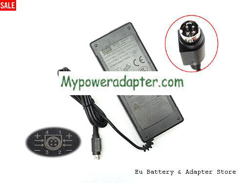 Genuine GM152-2400625-F AC Adapter For GVE 24v 6.25A 150W Power Supply Round 4 Pins