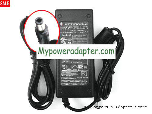 HOIOTO ADS-65LSI-12-1 12048G Power AC Adapter 12V 4A 48W HOIOTO12V4A48W-5.5x2.5mm