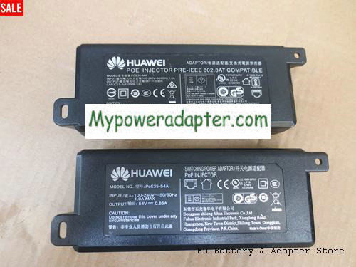 HUAWEI POE35-54A UE-POE-35 POE Power Adapter 54v 0.65A