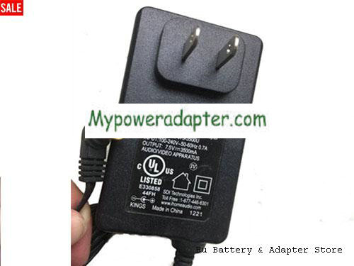 IHOME 7.5V 3.5A AC/DC Adapter IHOME7.5V3.5A26.25W-5.5x2.1mm-US
