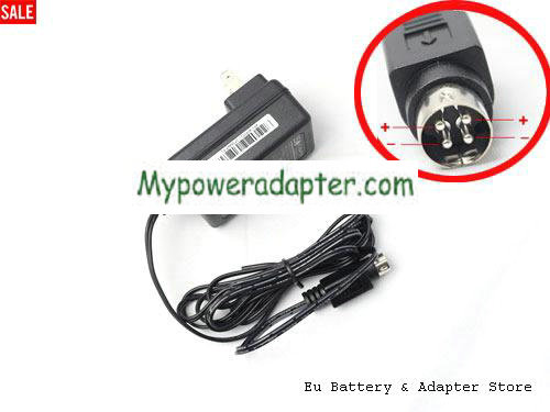 ISO 12V 2A AC/DC Adapter ISO12V2A24W-4PIN-US