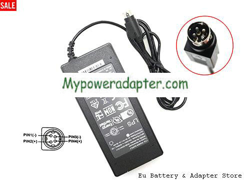 Genuine ITE NU60-S540110-I1 AC Adapter 54.0v 1.1A 59.4W Power Supply Round With 4 Pins