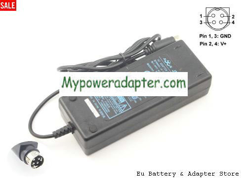 Jewel JS-12060-3K ac adapter 12V 6.0A Power Supply round with 4 pin tip