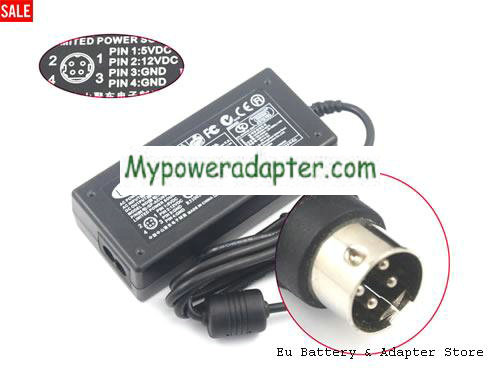 LACIE GP-ACU034A-0512 Power AC Adapter 12V 2A 24W LACIE12V2A24W-4pin