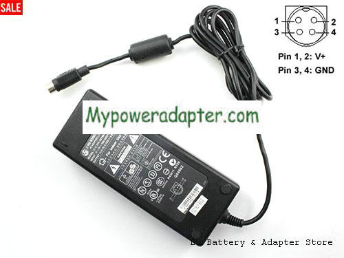 LI SHIN 0219B1280 Power AC Adapter 12V 6.67A 80W LISHIN12V6.67A80W-4PIN