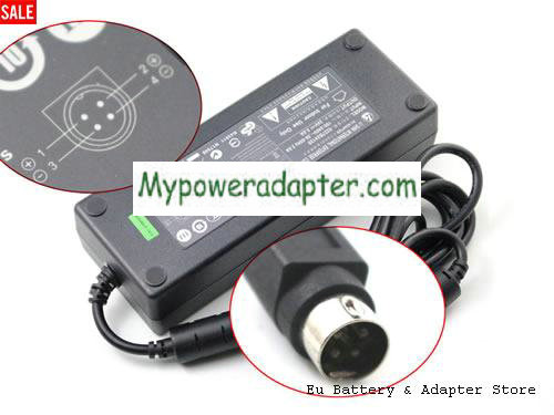 LISHIN PPP017H Power AC Adapter 24V 5A 120W LISHIN24V5A120W-4PIN