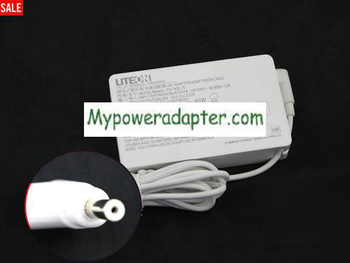 LITEON ADP-45ZD B Power AC Adapter 19V 2.37A 45W LITEON19V2.37A45W-3.0x1.0mm-W