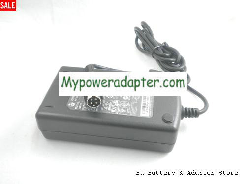 Genuine LI SHIN 0217B1248 Ac Adapter 12v 4A Round with 4 Pin For Monitor
