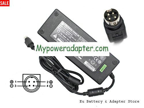 LISHIN 0227B24120 Power AC Adapter 24V 5.42A 130W LS24V5.42A130W-4PIN