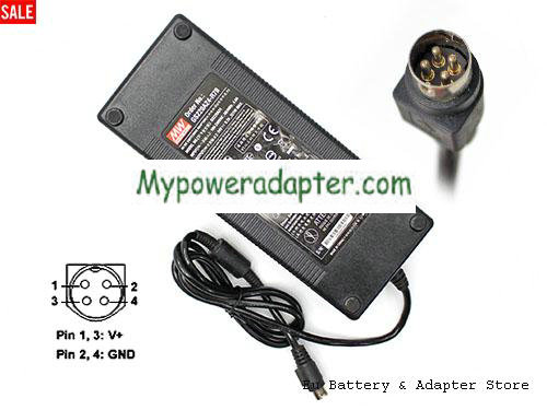 MEAN WELL GS220A24 Power AC Adapter 24V 9.2A 221W MEANWELL24V9.2A221W-4PIN-ZZYF
