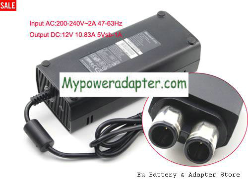 Genuine Microsoft Xbox 360 Slim Brick Adapter 12V 10.83A X818315-006 PB-2131-02MX Power