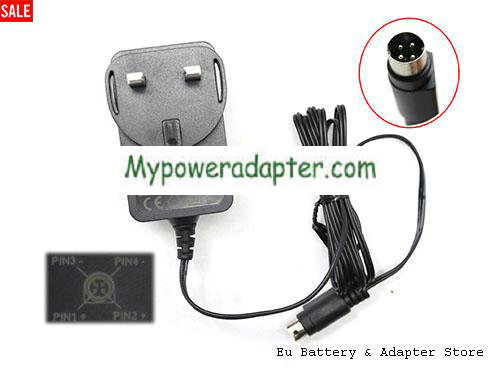 MOSO MSA-C1500IC12.0-18P-GB Power AC Adapter 12V 5A 18W MOSO12V1.5A18W-4PIN-UK