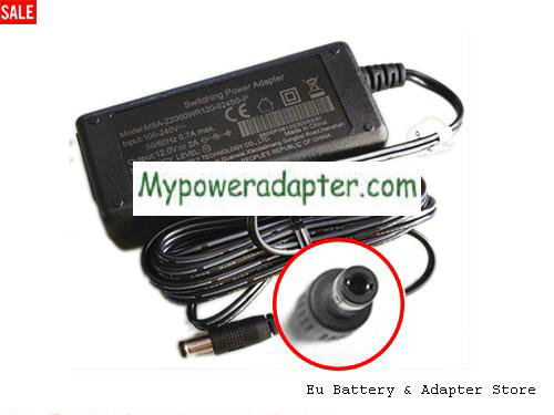 YINGJU YJS036A-1202500D Power AC Adapter 12V 2A 24W MOSO12V2A24W-5.5x2.5mm