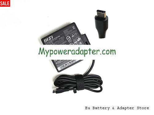 MSI SUMMIT E15 A11SCST Power AC Adapter 20V 5A 100W MSI20V5A100W-TYPE-C-SQ