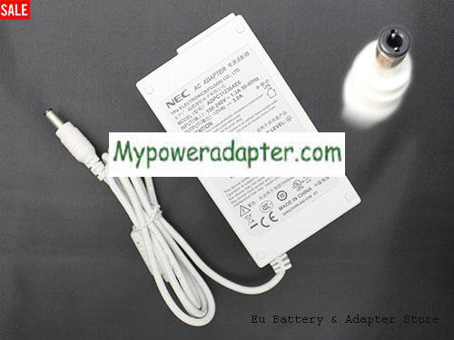White NEC ADPC11236AE AC Adapter 12v 3A Power Supply Charger