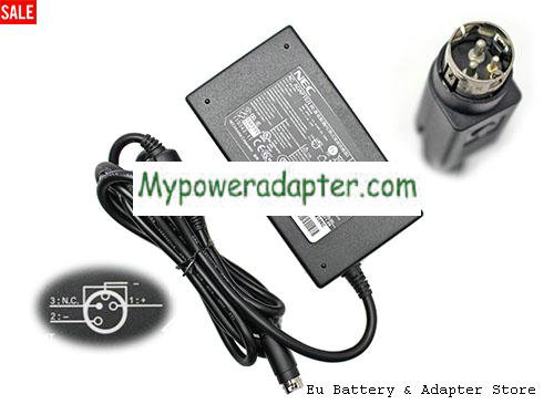 Genuine NEC ADPI003A AC Adapter 24v 2.1A Power Supply Round with 3 Pins For Printer
