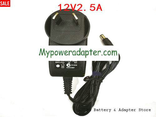 Genuine AU Stuly Netgear 332-10200-001 Ac Adapter Charger 12v 2.5A For WNDR3700 3800