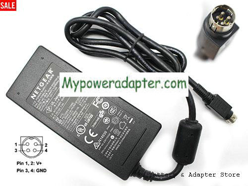 NETGEAR 330-10363-02 Power AC Adapter 12V 7A 84W NETGEAR12V7A84W-4PIN-SZXF