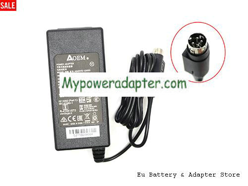 AAEON RTC-710AP Power AC Adapter 12V 3.34A 40W OEM12V3.34A40W-4PIN