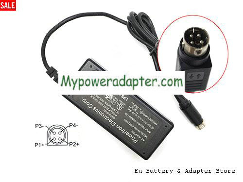 POWERTRON PA1065-050T2B650 Power AC Adapter 5V 6.5A 32.5W PEC5V6.5A32.5W-4pin-B