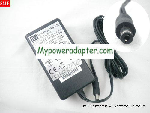 Phihong Switching AC Adapter PSA31U-120 Power Supply 12V 2.5A
