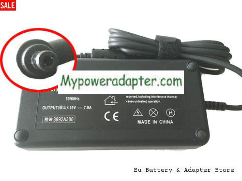 RAZER RZ09-0102 Power AC Adapter 19V 7.9A 150W RAZER19V7.9A150W-5.5x2.5mm-O
