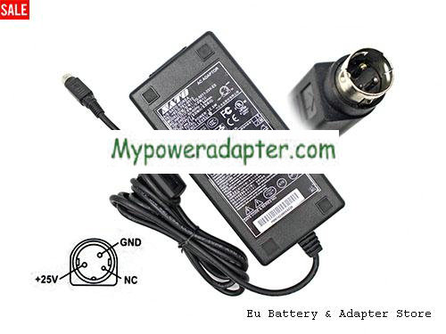 Genuine Sato TG-5011-25V-ES AC adaptor 25v 2.1A 52.5w power Supply Round With 3 Pins