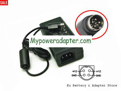SOY SOY-1200500K1 Power AC Adapter 12V 5A 60W SOY12V5A60W-4Pin-SZXF