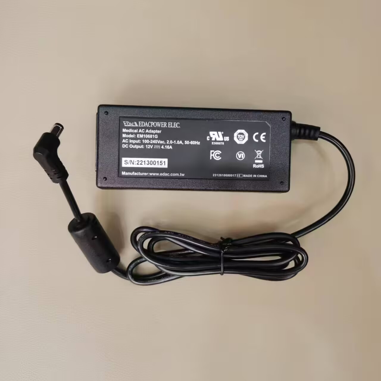 *Brand NEW* 12V 4.16A ac adapter EDAC EDACPOWER ELEC EM10681G power supply