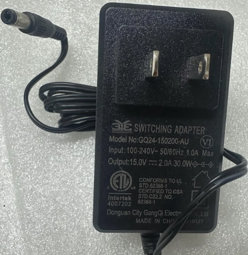 *Brand NEW*GQ24-150200-AU DC15V 1.8A 1.6A 1.5A 1.2A 2A AC ADAPTER POWER SUPPLY