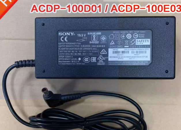 *Brand NEW*ACDP-100D01 SONY 19.5V 5.2A 19.5V 6.2A AC Adapter ACDP-100E03 Power Supply