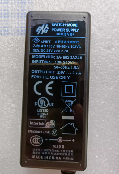 *Brand NEW*3A-602DA24A ENG 24V 2.7A AC/DC Adapter Power Supply - Click Image to Close